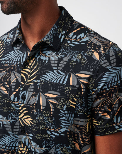 Knit Hanabata Days Button-Up Black | Travis Mathew Trending
