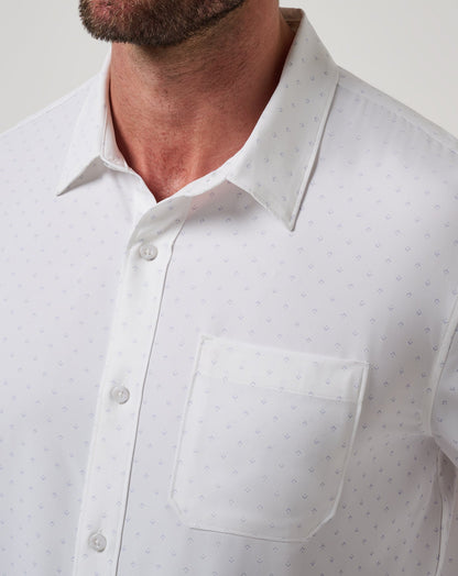 Techwoven Tidbits Button-Up White | Travis Mathew Great Value
