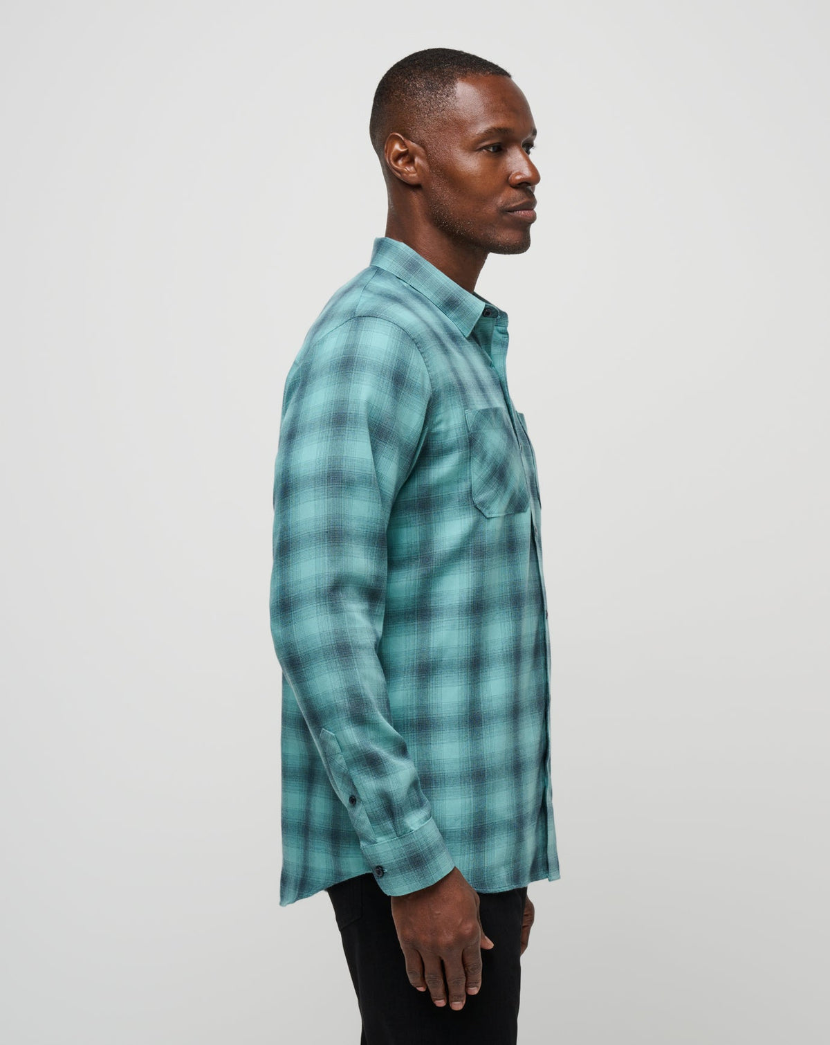 Cloud Flannel Plaid Button-Up Total Eclipse/Cameo | Travis Mathew Deals