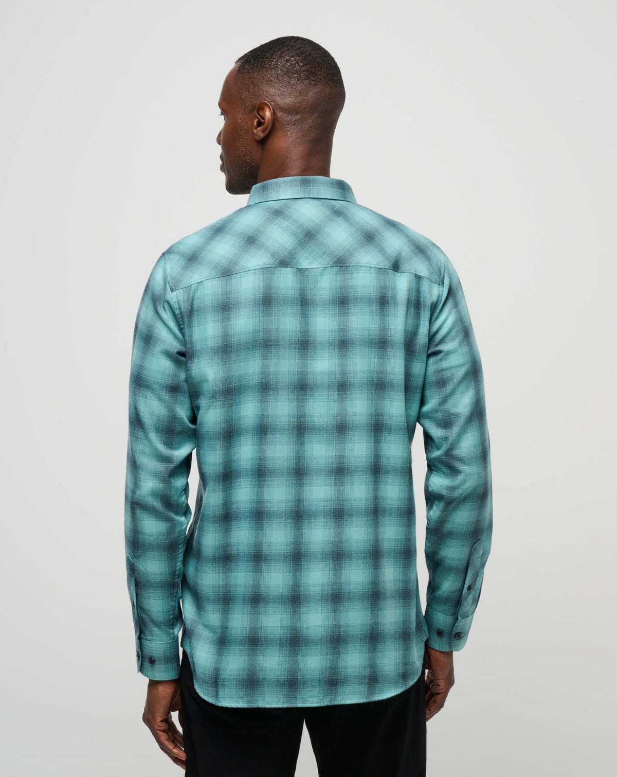 Cloud Flannel Plaid Button-Up Total Eclipse/Cameo | Travis Mathew Deals