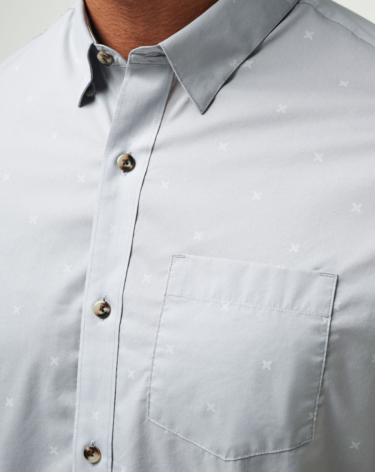 Across The Pond Button-Up Heather Sleet | Travis Mathew Sale