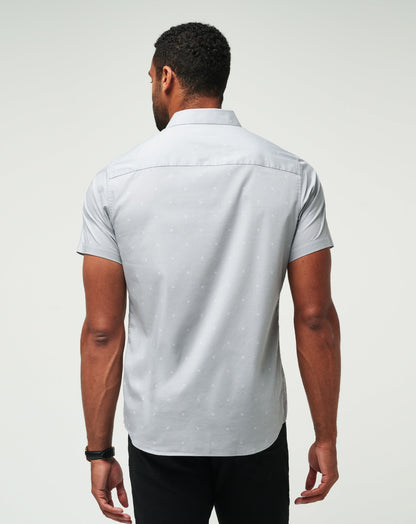 Across The Pond Button-Up Heather Sleet | Travis Mathew Sale