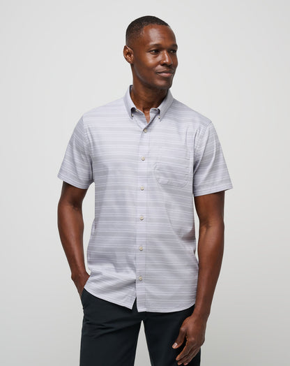 On The Table Button-Up Micro Chip | Travis Mathew Essential