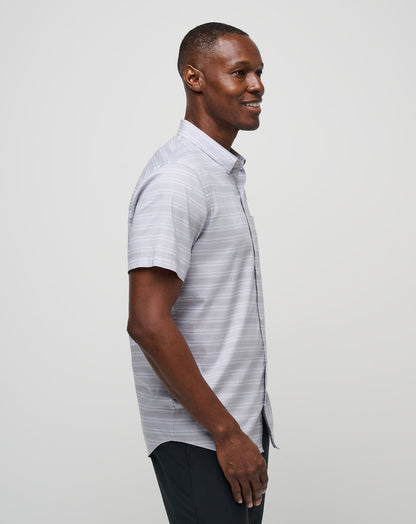 On The Table Button-Up Micro Chip | Travis Mathew Essential