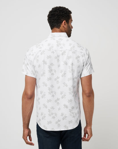 Mist On The Lake Button-Up White | Travis Mathew Exclusive