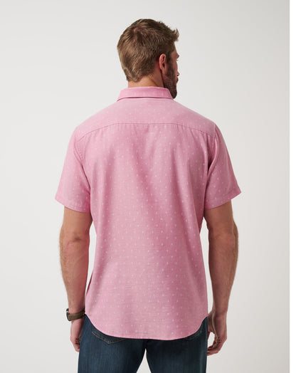 Early Check In Button-Up Heather Rose Wine | Travis Mathew Latest
