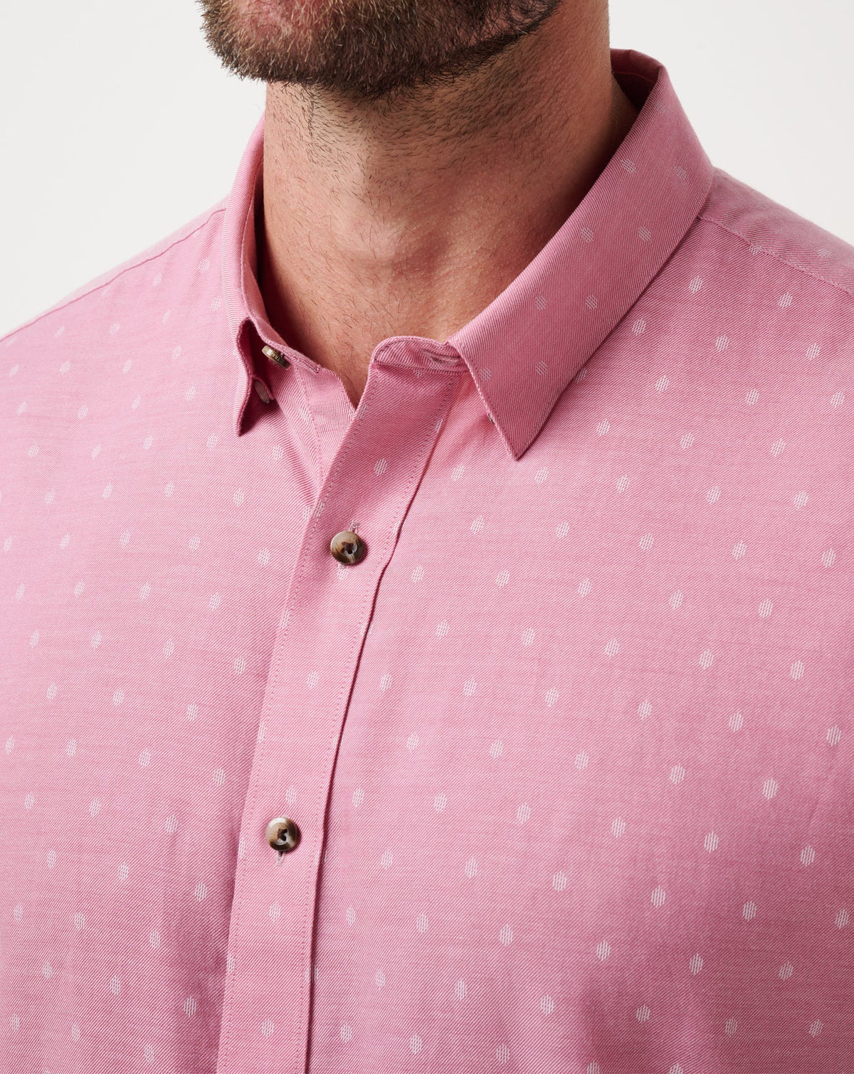 Early Check In Button-Up Heather Rose Wine | Travis Mathew Latest