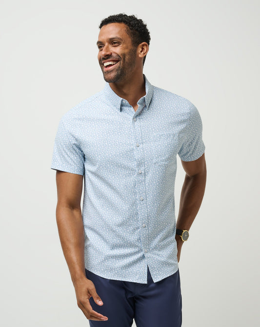 Techwoven Country Mile Button-Up White | Travis Mathew Exclusive