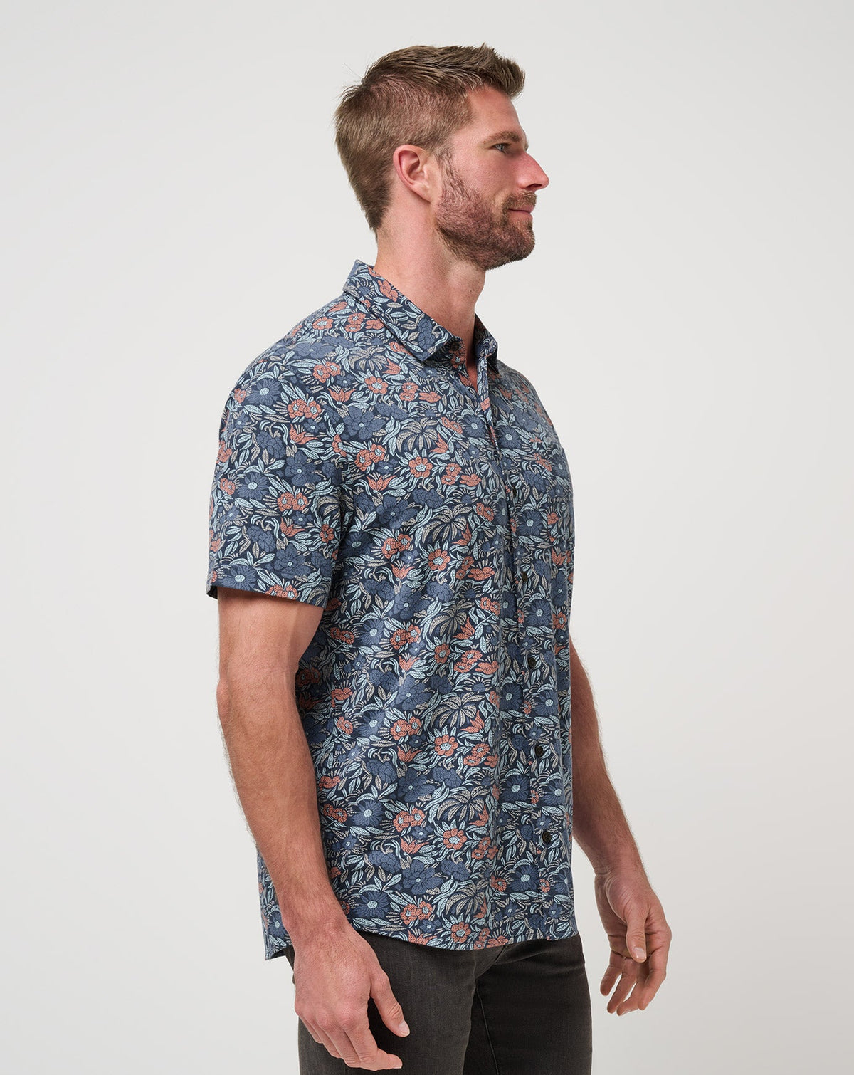 Knit Day Cruise Button-Up Mood Indigo/Vintage Indigo | Travis Mathew Everyday