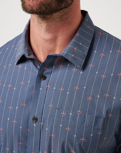 Deco Button-Up Heather Mood Indigo | Travis Mathew Best Seller