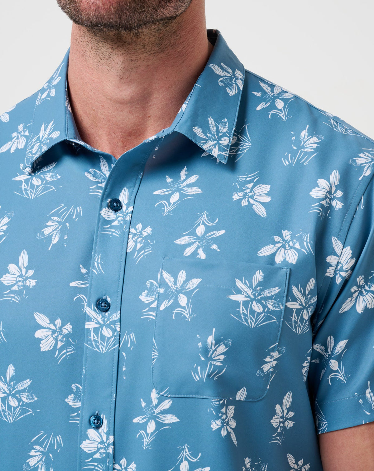 Techwoven Seamate Button-Up Captains Blue | Travis Mathew Discount