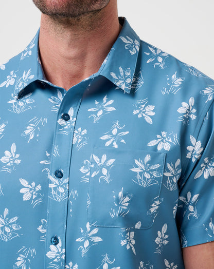 Techwoven Seamate Button-Up Captains Blue | Travis Mathew Discount