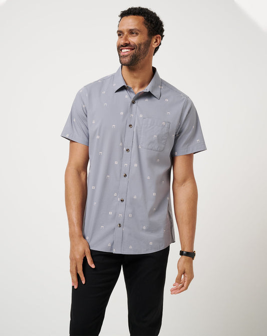 French Riviera Button-Up Quiet Shade | Travis Mathew Value