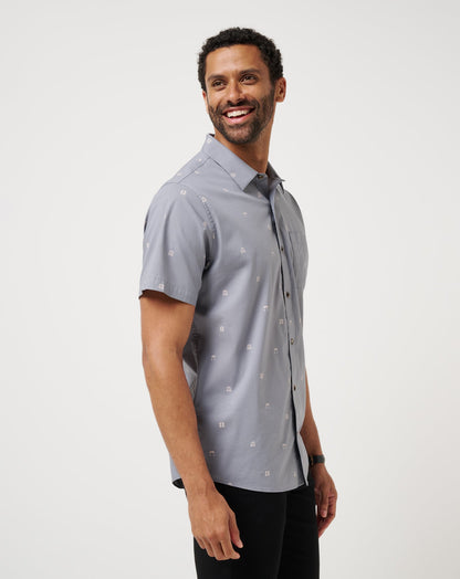 French Riviera Button-Up Quiet Shade | Travis Mathew Value