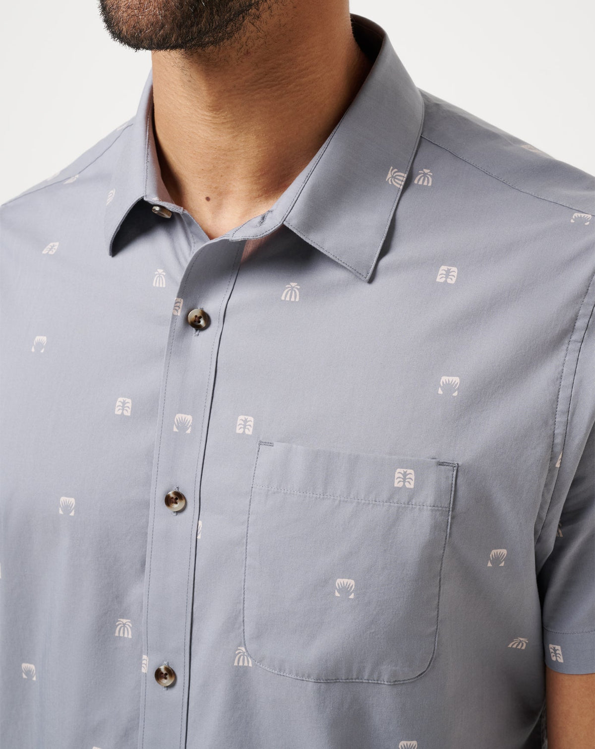 French Riviera Button-Up Quiet Shade | Travis Mathew Value
