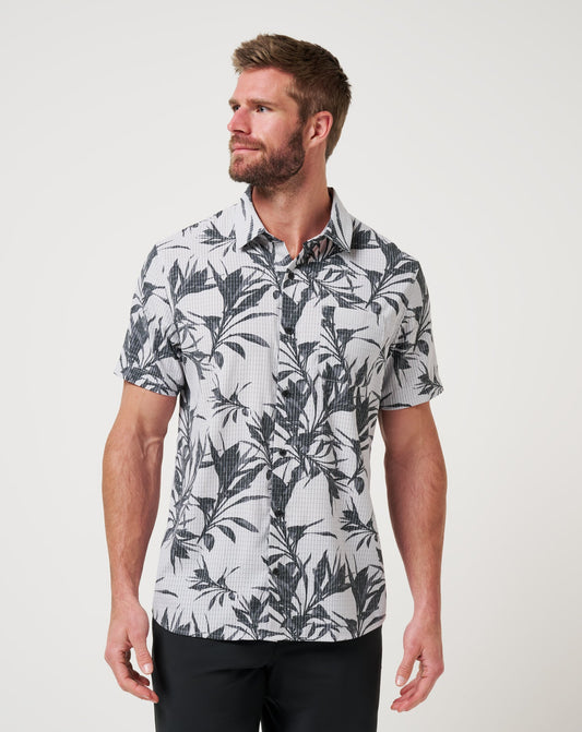 Light Map Button-Up Micro Chip | Travis Mathew Best Price