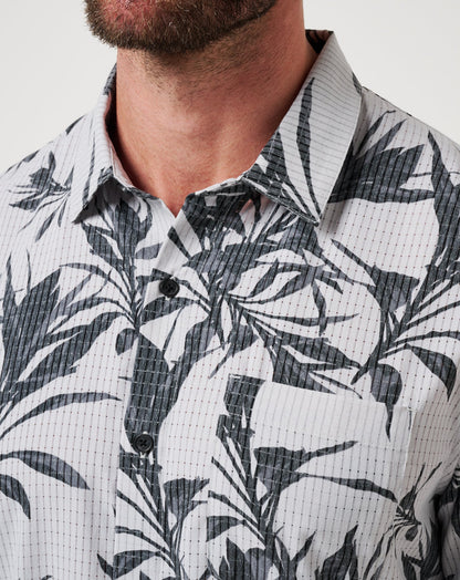 Light Map Button-Up Micro Chip | Travis Mathew Best Price