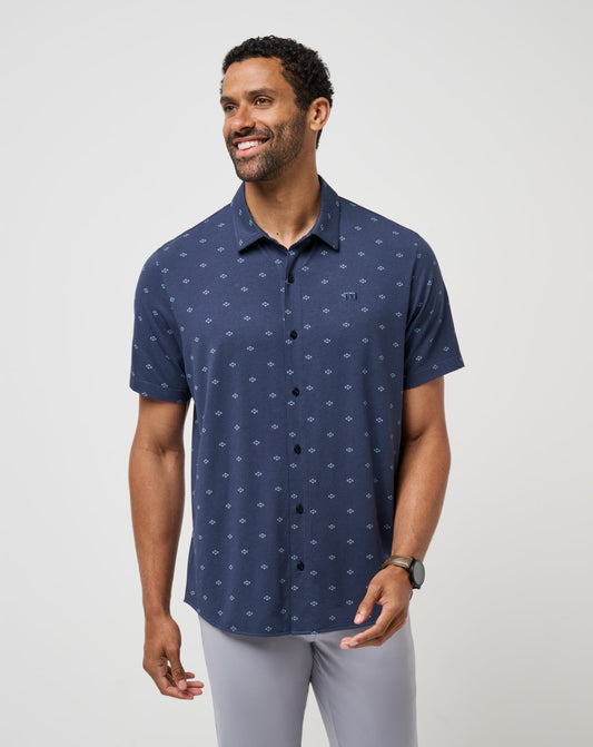 Shore Of It Button-Up Total Eclipse | Travis Mathew Best Seller