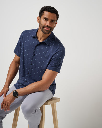 Shore Of It Button-Up Total Eclipse | Travis Mathew Best Seller