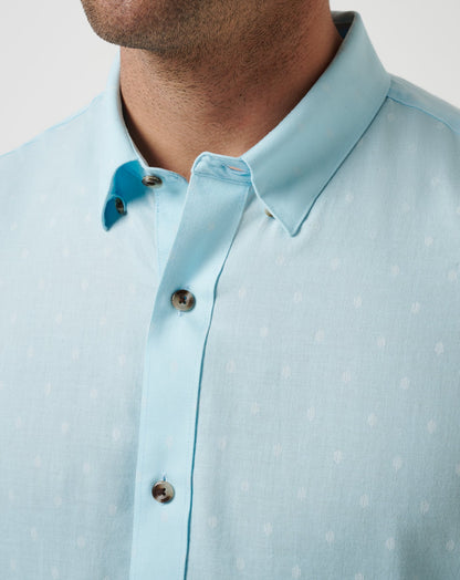 Early Check In Button-Up Cory Blue | Travis Mathew Value