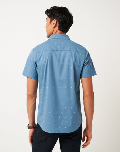 Per Aspera Button-Up Captains Blue | Travis Mathew Great Value