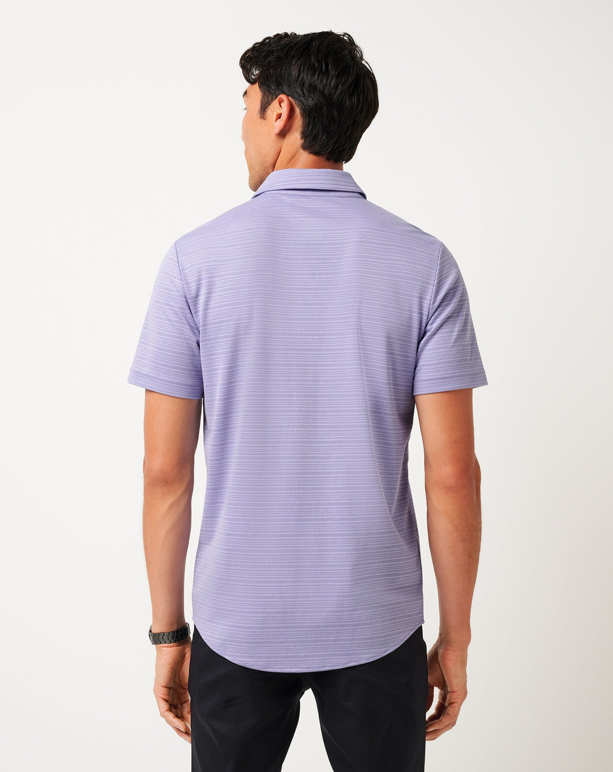 Knit Trip To The City Button-Up Heather Violet Storm | Travis Mathew Trusted
