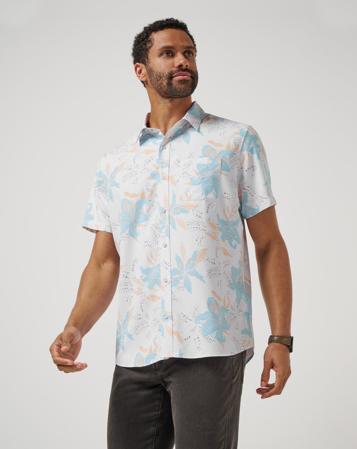 Techwoven Board Battle Button-Up White | Travis Mathew Trusted