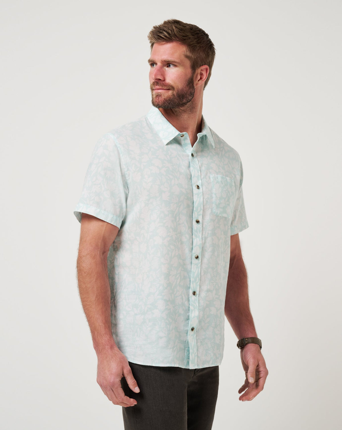 Double Room Button-Up Eggshell Blue | Travis Mathew Latest