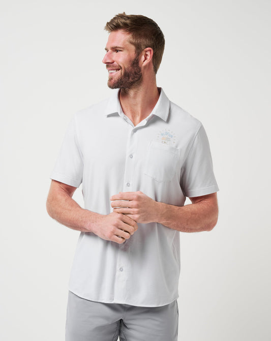 Poolside Pitcher Button-Up White | Travis Mathew Value