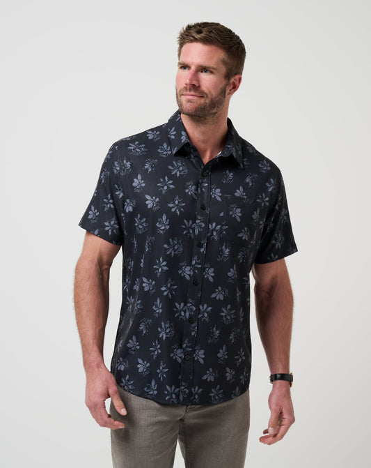 Techwoven Seamate Button-Up Black | Travis Mathew Discount
