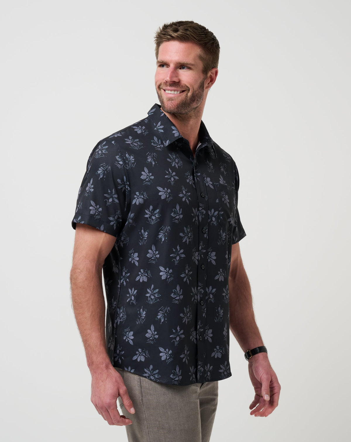 Techwoven Seamate Button-Up Black | Travis Mathew Discount