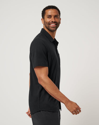 Poolside Pitcher Button-Up Black | Travis Mathew Value