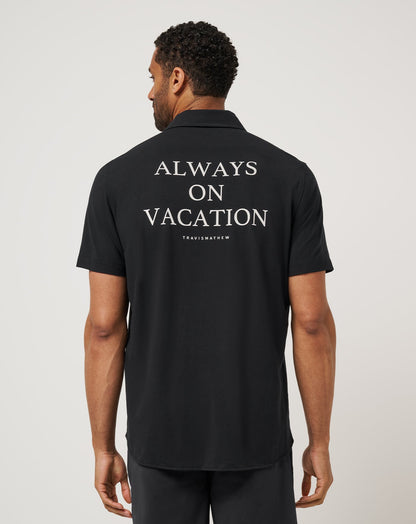 Poolside Pitcher Button-Up Black | Travis Mathew Value