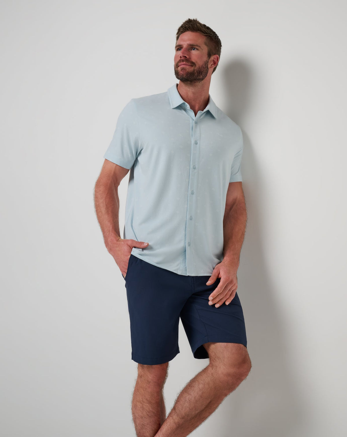 Shore Of It Button-Up Azzurro | Travis Mathew Signature