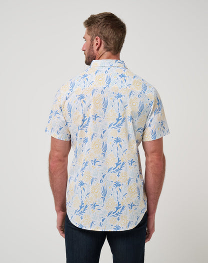 Souvenir City Button-Up White | Travis Mathew Great Value