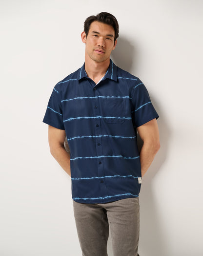 Techwoven Sundaze Button-Up Total Eclipse | Travis Mathew Classic