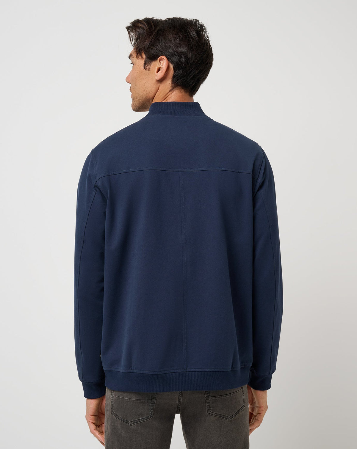 Stretchknit Bomber Jacket Total Eclipse | Travis Mathew Featured