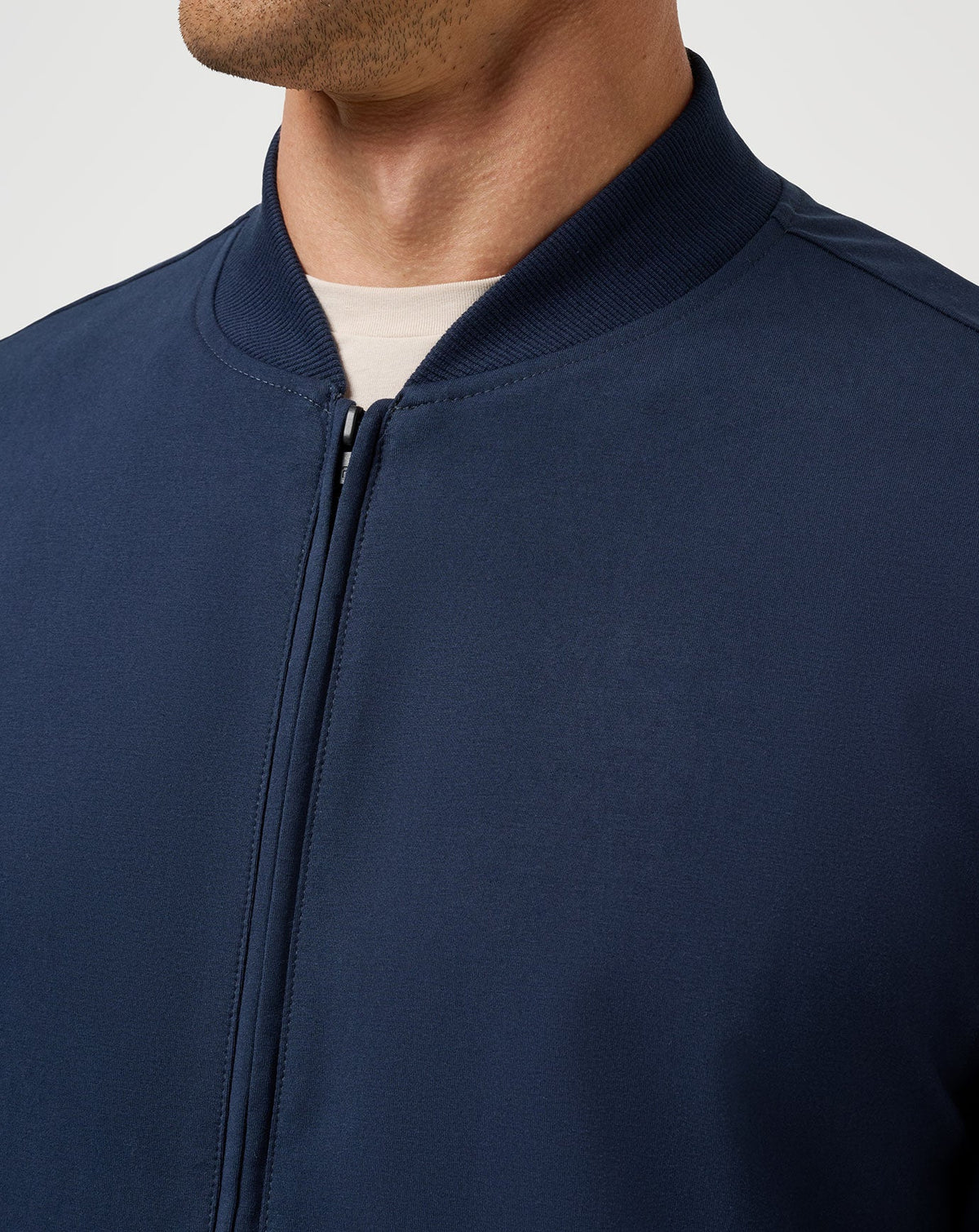 Stretchknit Bomber Jacket Total Eclipse | Travis Mathew Featured