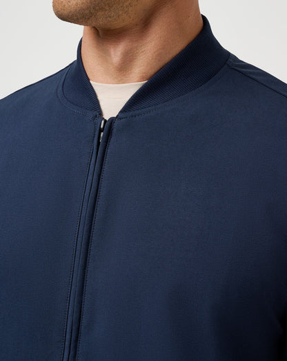 Stretchknit Bomber Jacket Total Eclipse | Travis Mathew Featured