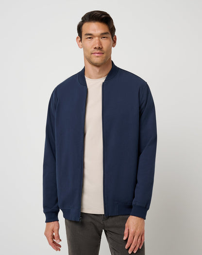 Stretchknit Bomber Jacket Total Eclipse | Travis Mathew Featured