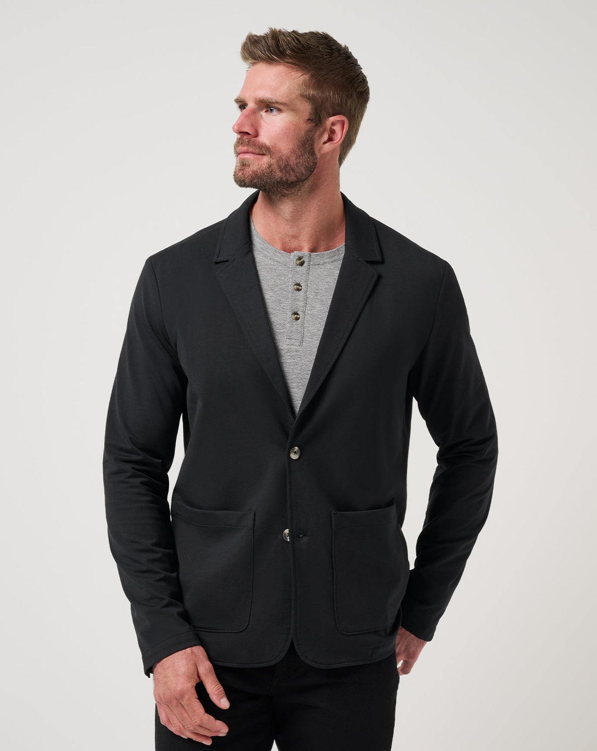 Stretchknit Blazer Black | Travis Mathew Best Seller