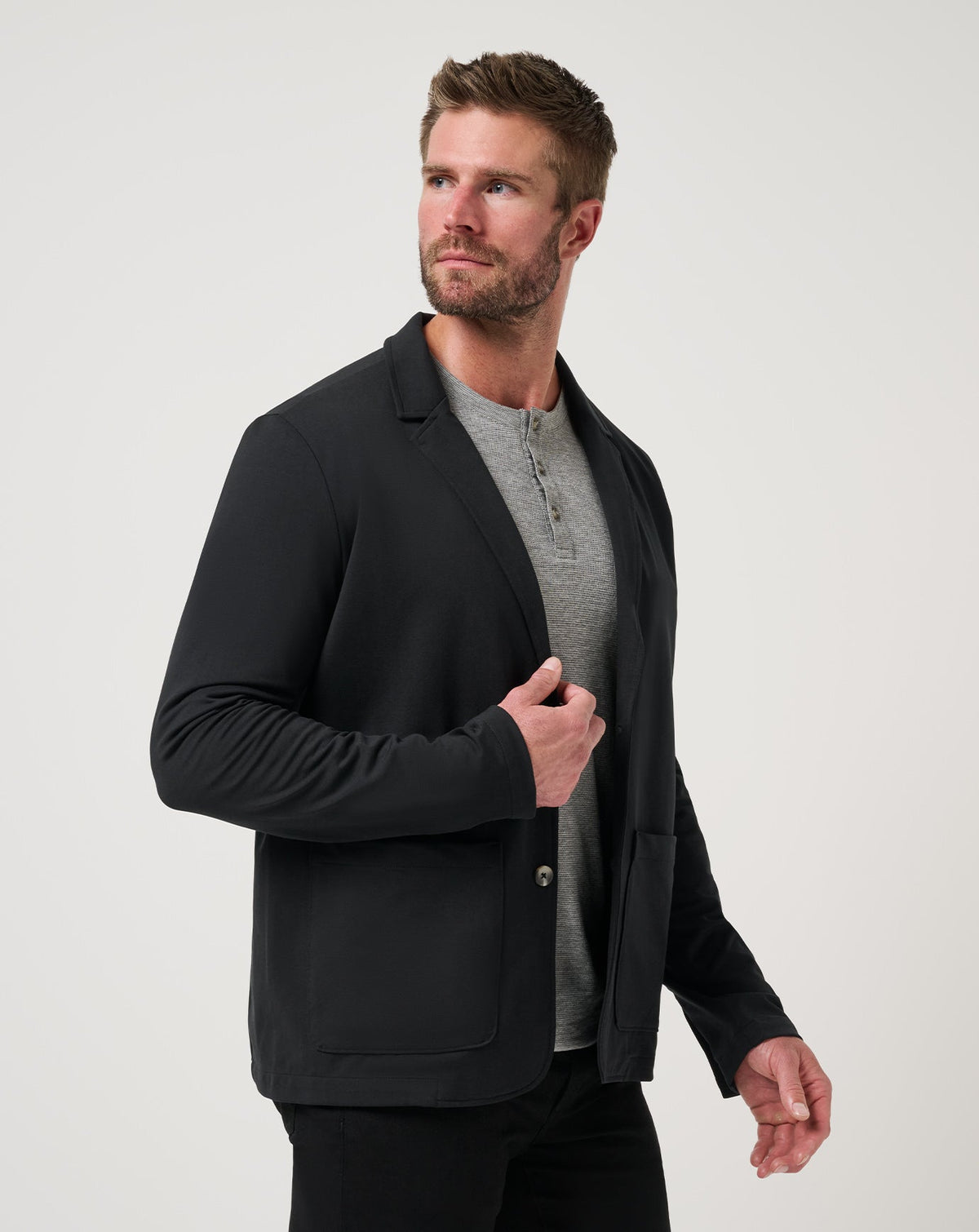 Stretchknit Blazer Black | Travis Mathew Best Seller