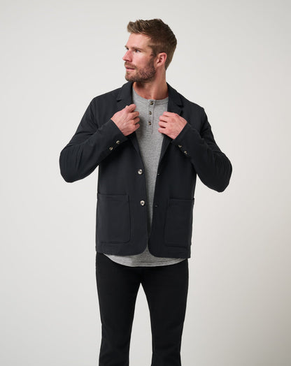 Stretchknit Blazer Black | Travis Mathew Best Seller
