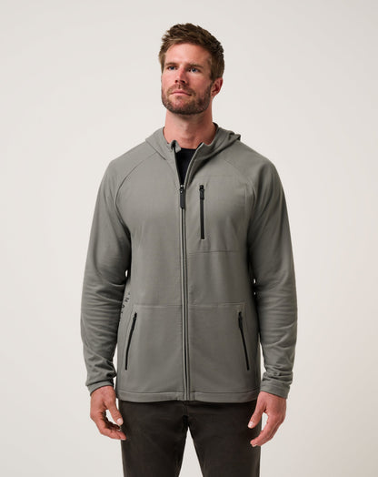 Quest Polar Full Zip Jacket Dark Olive | Travis Mathew Recommended