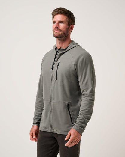 Quest Polar Full Zip Jacket Dark Olive | Travis Mathew Recommended