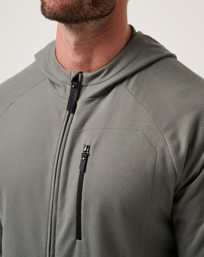 Quest Polar Full Zip Jacket Dark Olive | Travis Mathew Recommended