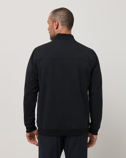 Stretchknit Bomber Jacket Black | Travis Mathew Premium