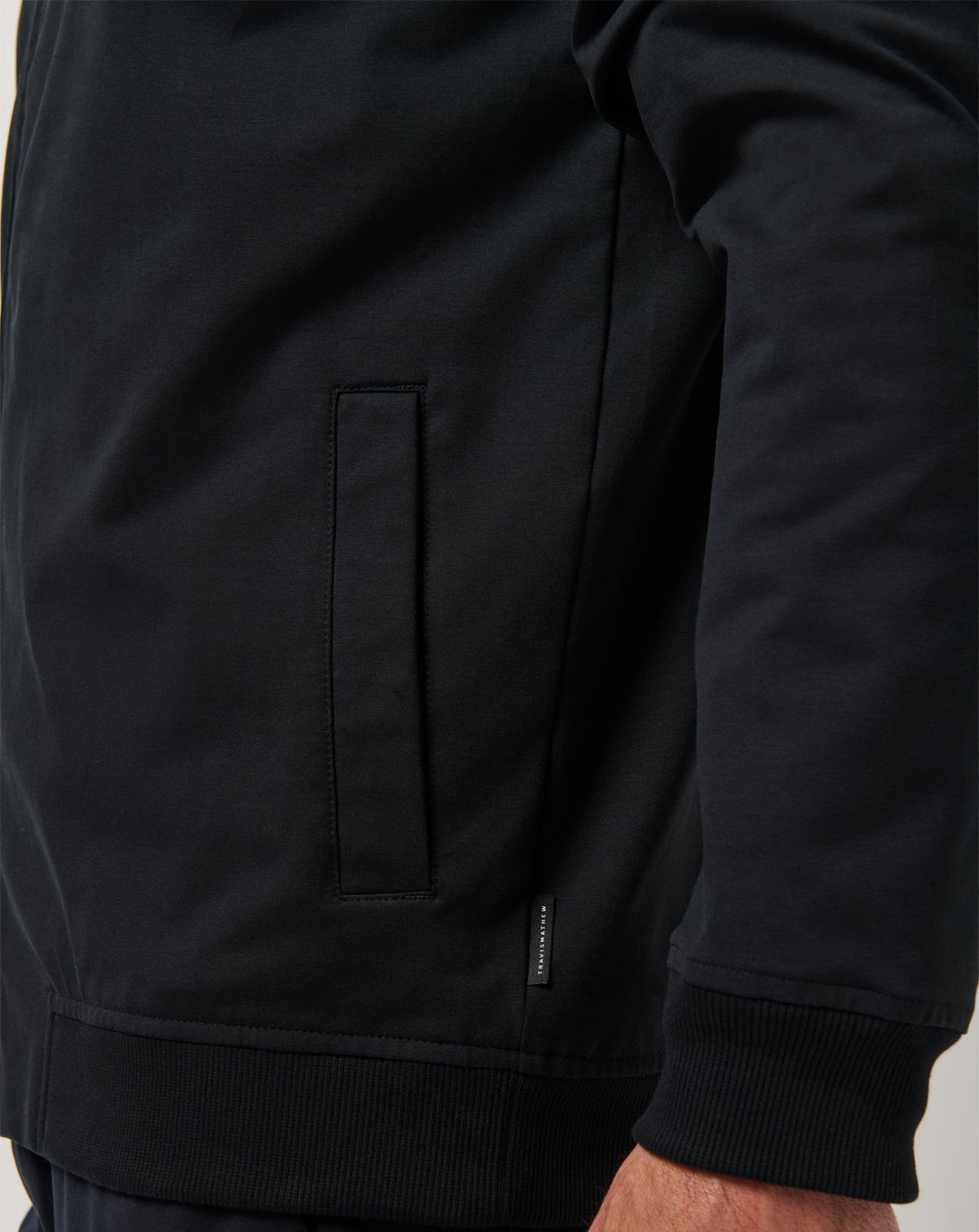 Stretchknit Bomber Jacket Black | Travis Mathew Premium