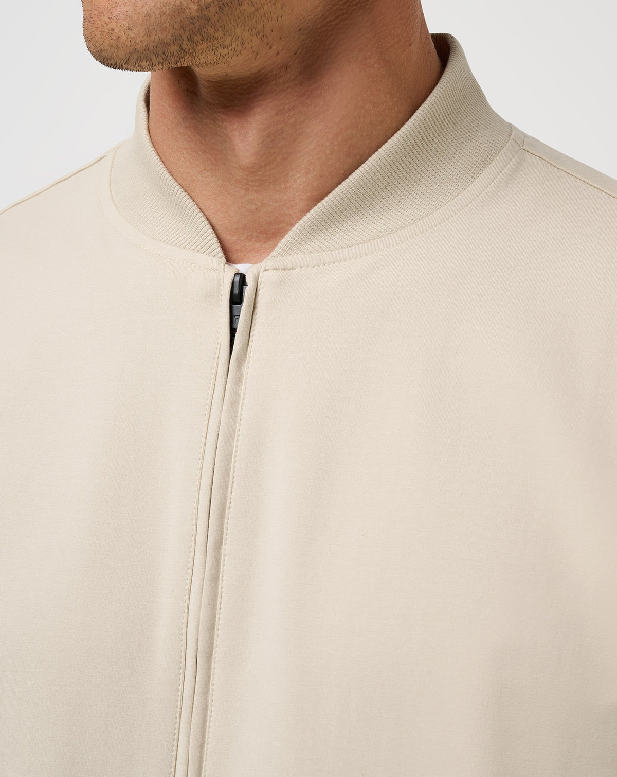 Stretchknit Bomber Jacket Italian Sand | Travis Mathew Latest