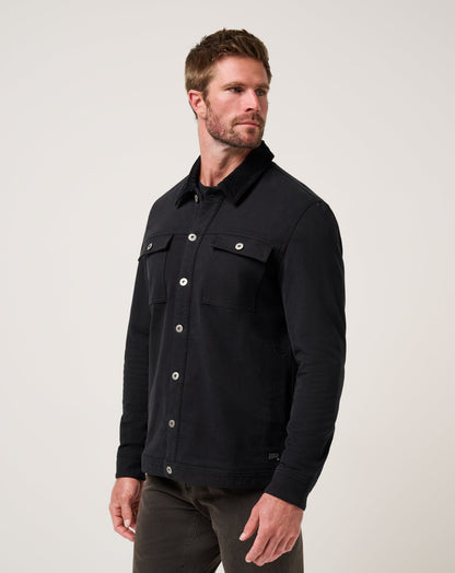 Cloud Denim Cord Jacket Black | Travis Mathew Popular